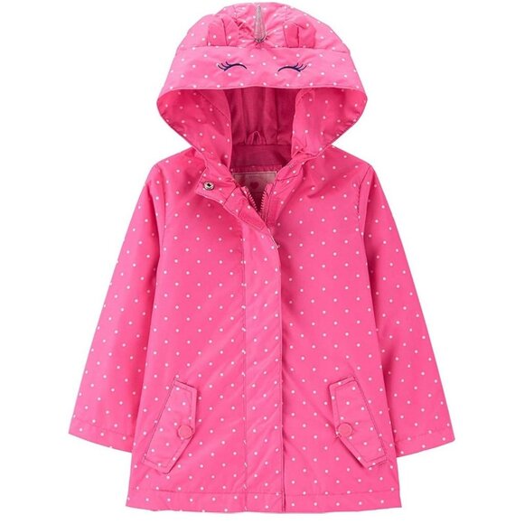 Carters Girls Pink Favorite Unicorn Rain Jacket Size 3T NWT - Picture 1 of 9